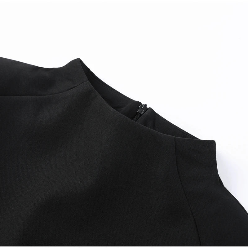 T-shirt Stand Collar Sleeveless