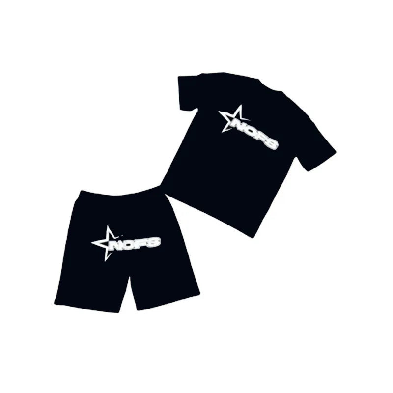 Kpop Street Style T-Shirt & Shorts Set | Unisex