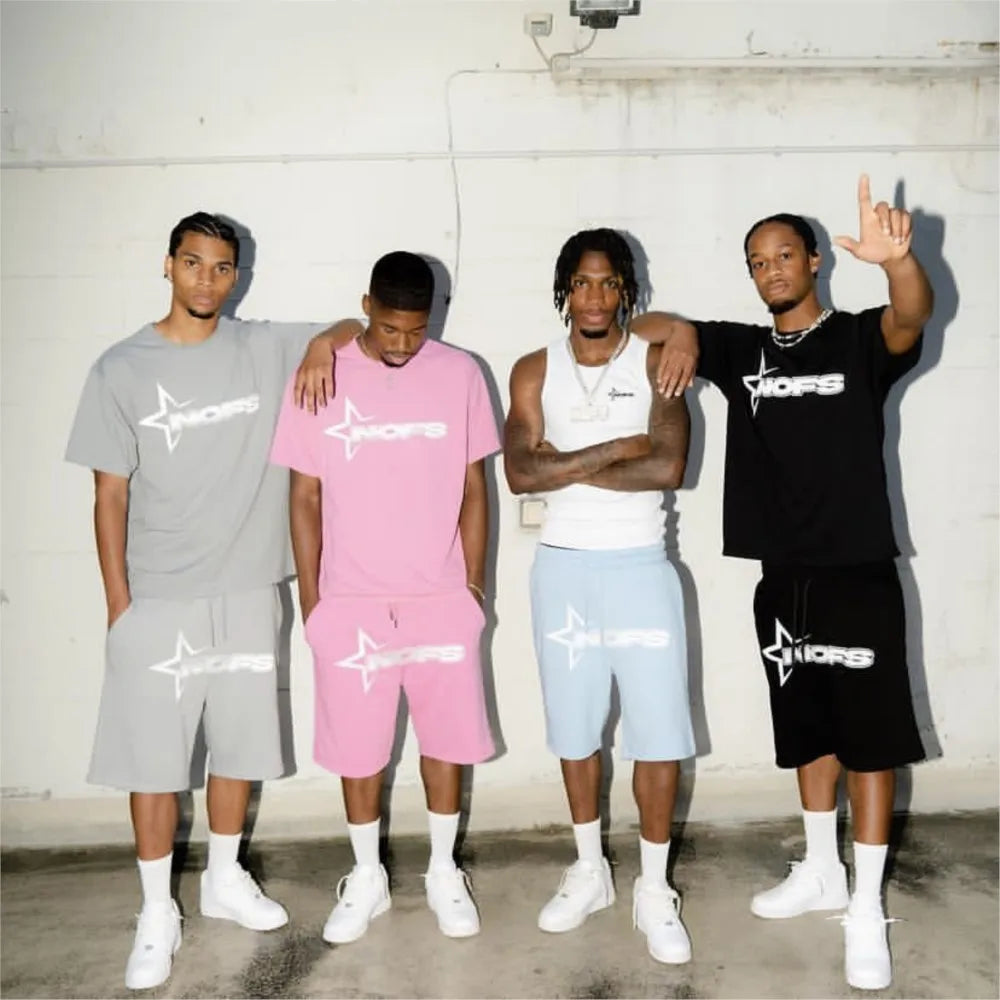 Kpop Street Style T-Shirt & Shorts Set | Unisex
