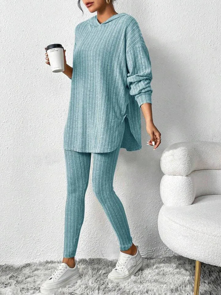 Ensemble deux-pièces sweat à capuche et jogging pour femme