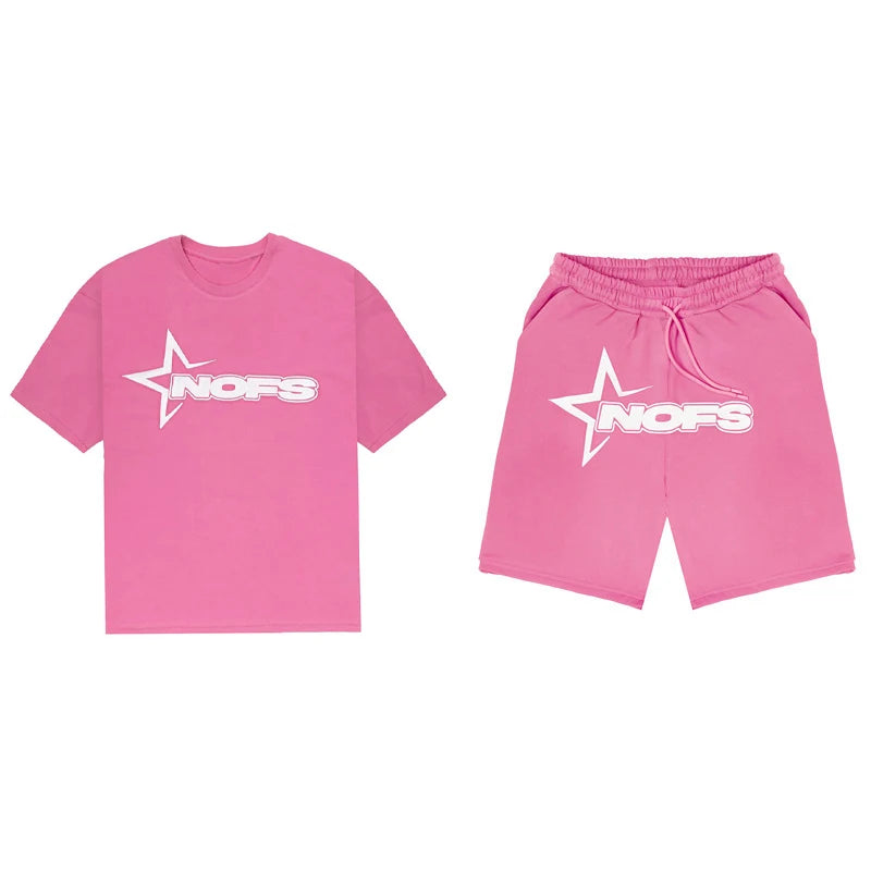 Kpop Street Style T-Shirt & Shorts Set | Unisex