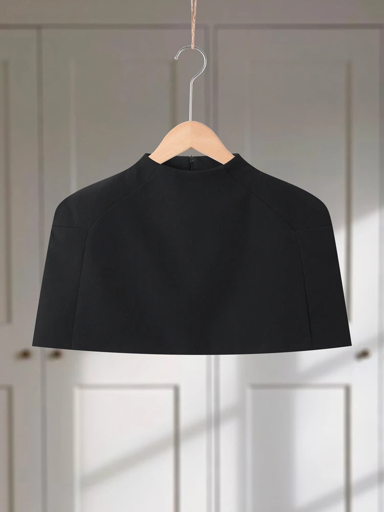 T-shirt Stand Collar Sleeveless