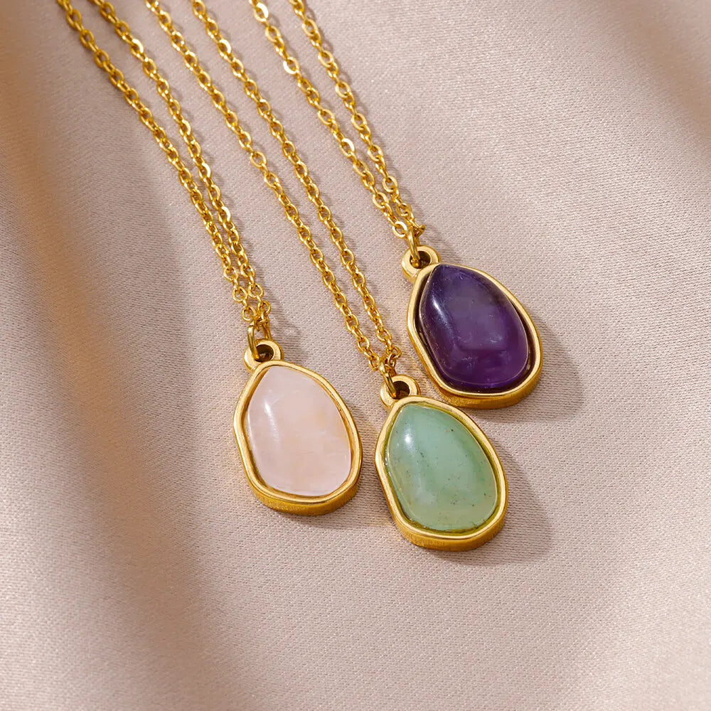 Zircon Round Compass Pendant Necklace for Women Stainless Steel Gold Color Choker Fashion Jewelry Hip Hop Accessories Gift