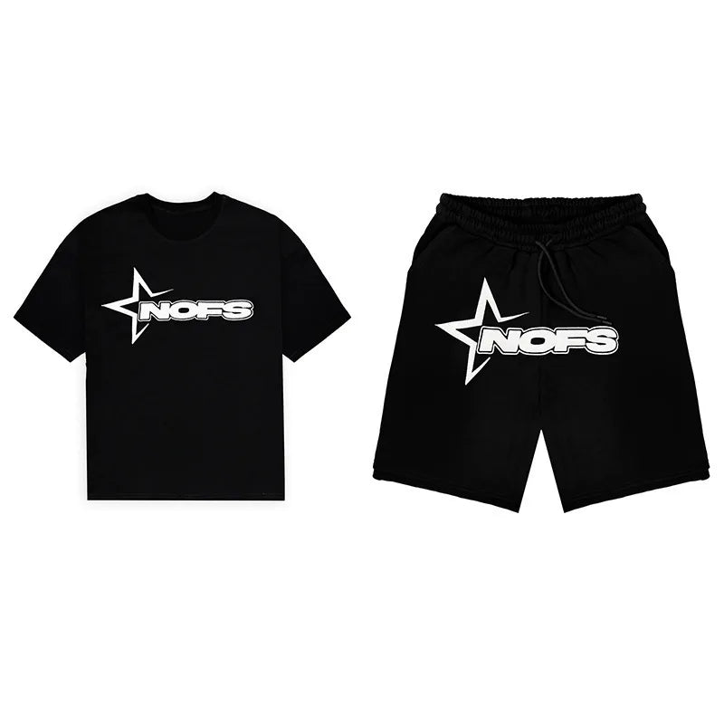 Kpop Street Style T-Shirt & Shorts Set | Unisex