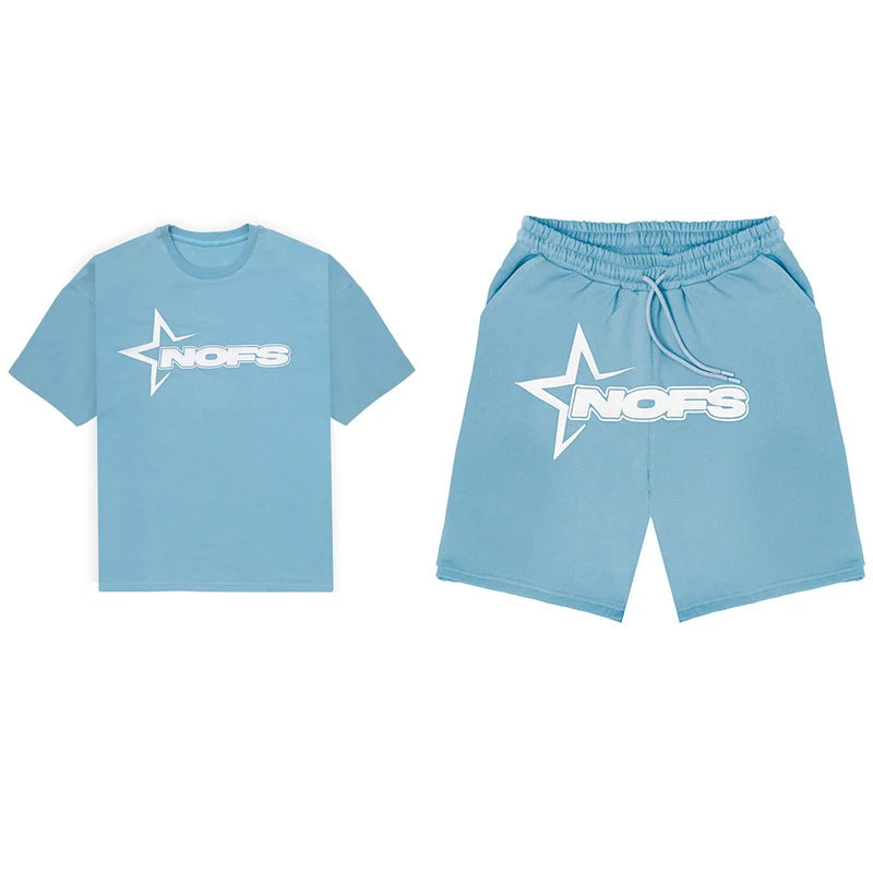 Kpop Street Style T-Shirt & Shorts Set | Unisex