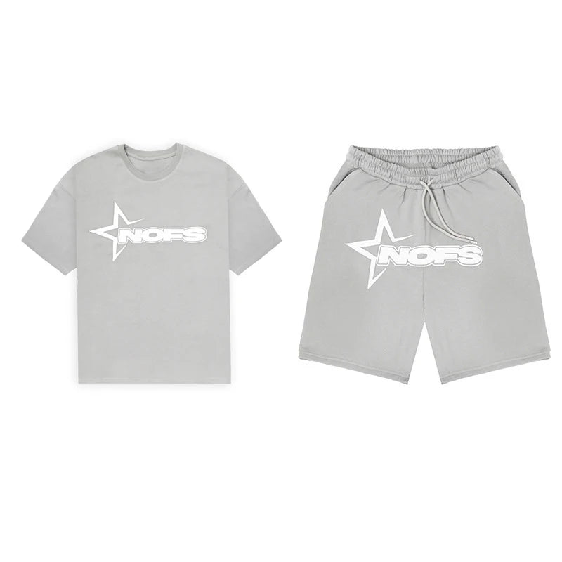 Kpop Street Style T-Shirt & Shorts Set | Unisex