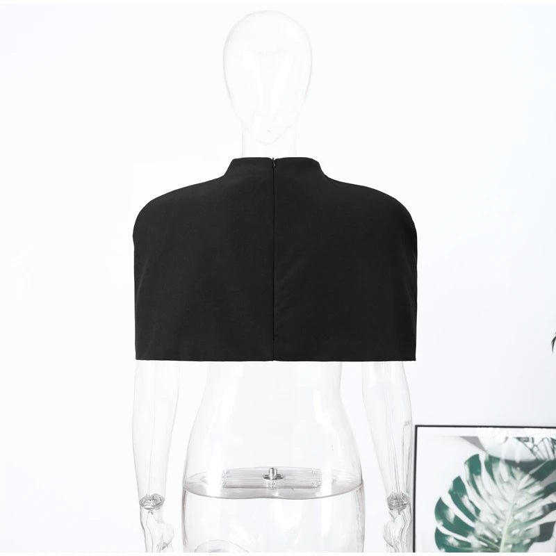 T-shirt Stand Collar Sleeveless