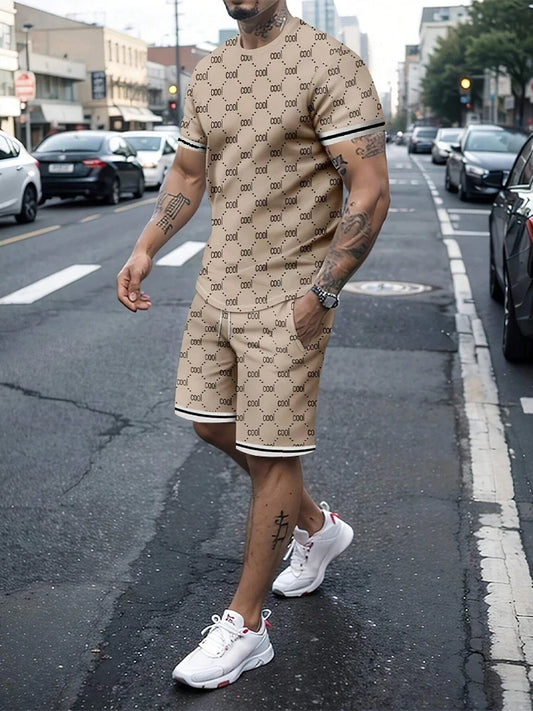 Men's Casual T-Shirt & Shorts Set | Urban Summer Style